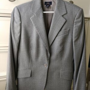 Brooks Brothers Wool Suit Jacket Gray size 12
